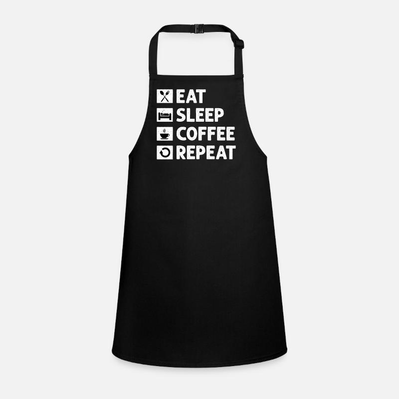 Kaffee Sarkasmus Freunde Glück Freude Cappuccino Schürze für Kinder