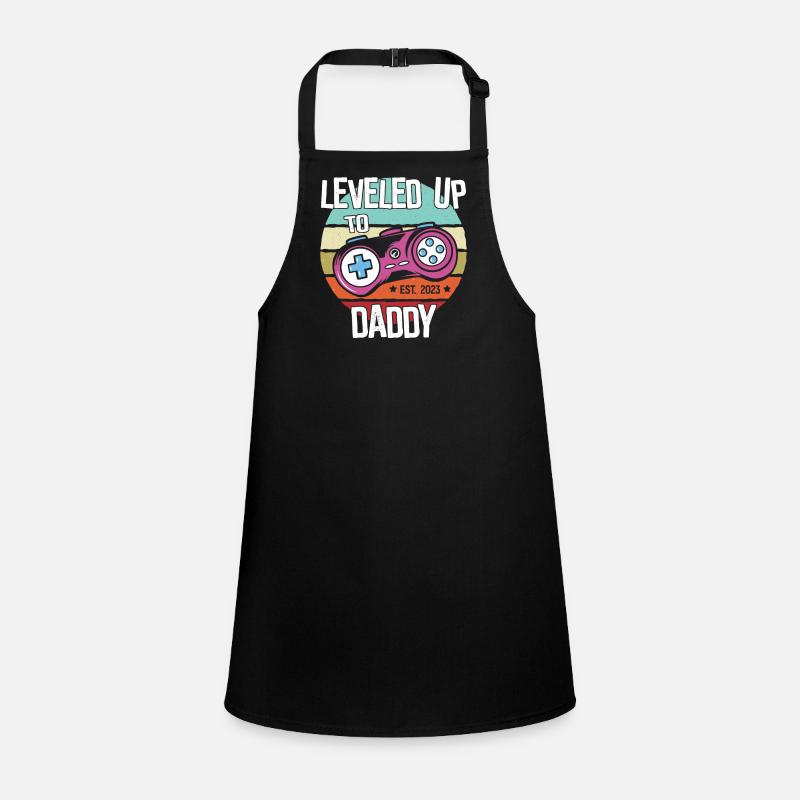 Daddy / Papa Level freigeschaltet Schürze für Kinder