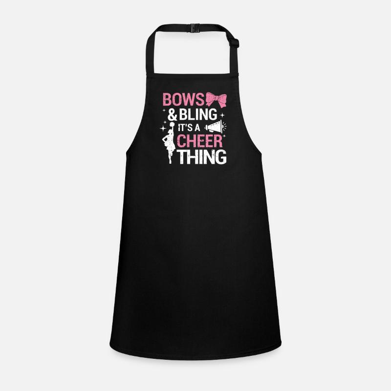 Bows and bling be a cheer thing funny Cheer Children's Apron