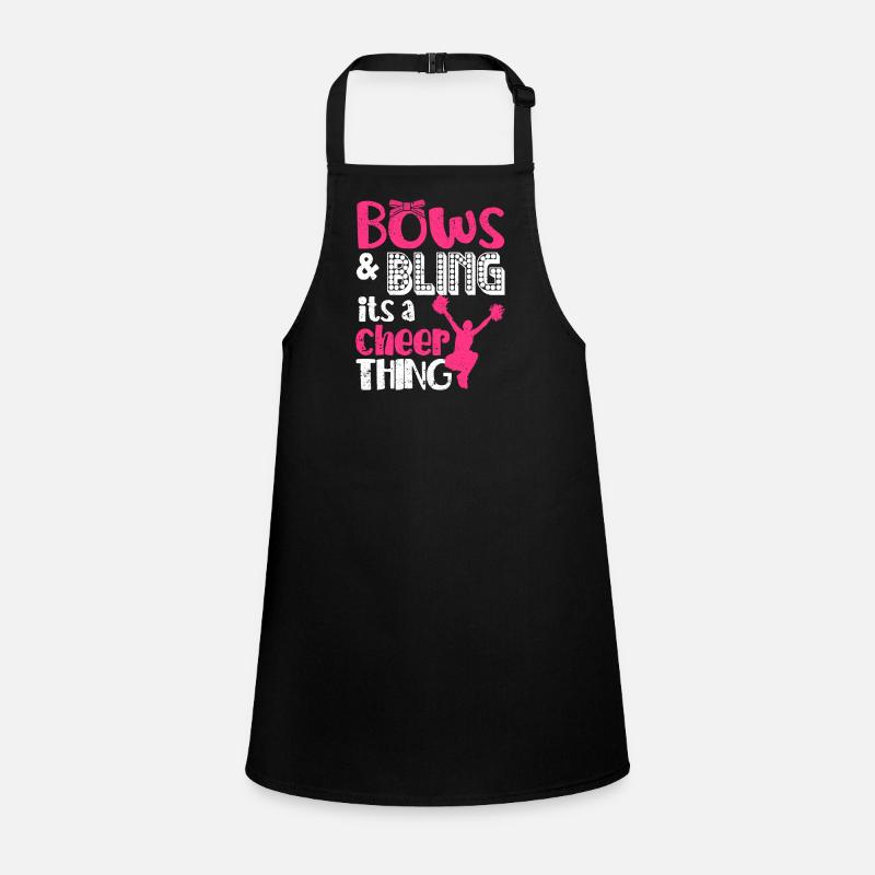 Bows & Bling It's A Cheer Thing Funny Cheerleaders Children's Apron