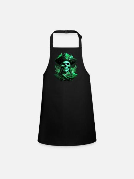 Pirate - Tablier Enfant - noir - Devant
