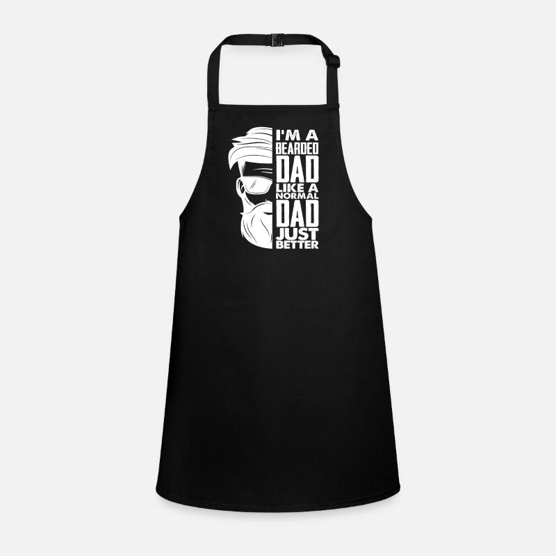 Papa Vatertag Bartträger Schürze für Kinder