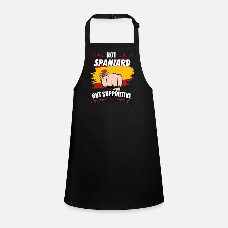 Not Spaniard But Supportive Travel Tourist Children's Apron
