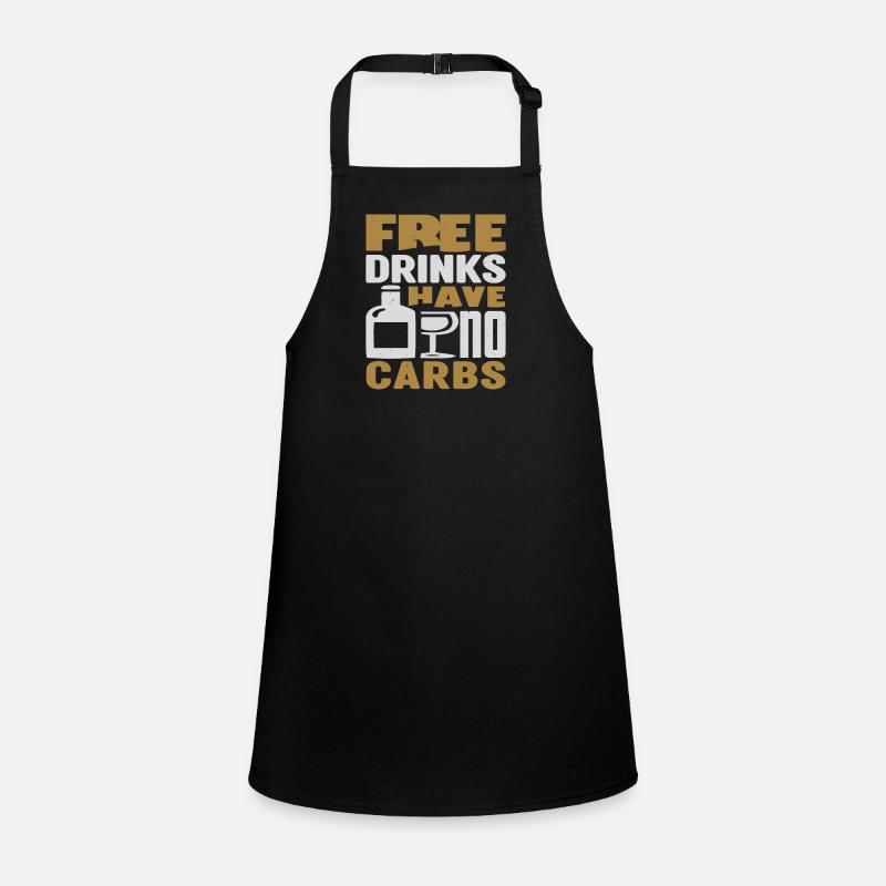 FREE DRINKS HAVE NO CARBS Children's Apron