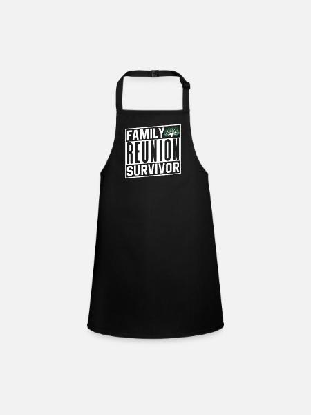 Survivor of a family reunion Team Family - Children's Apron - black - Front