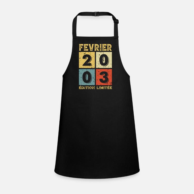 Anniversaire Vintage Idée Cadeau Février 2003 Tablier Enfant