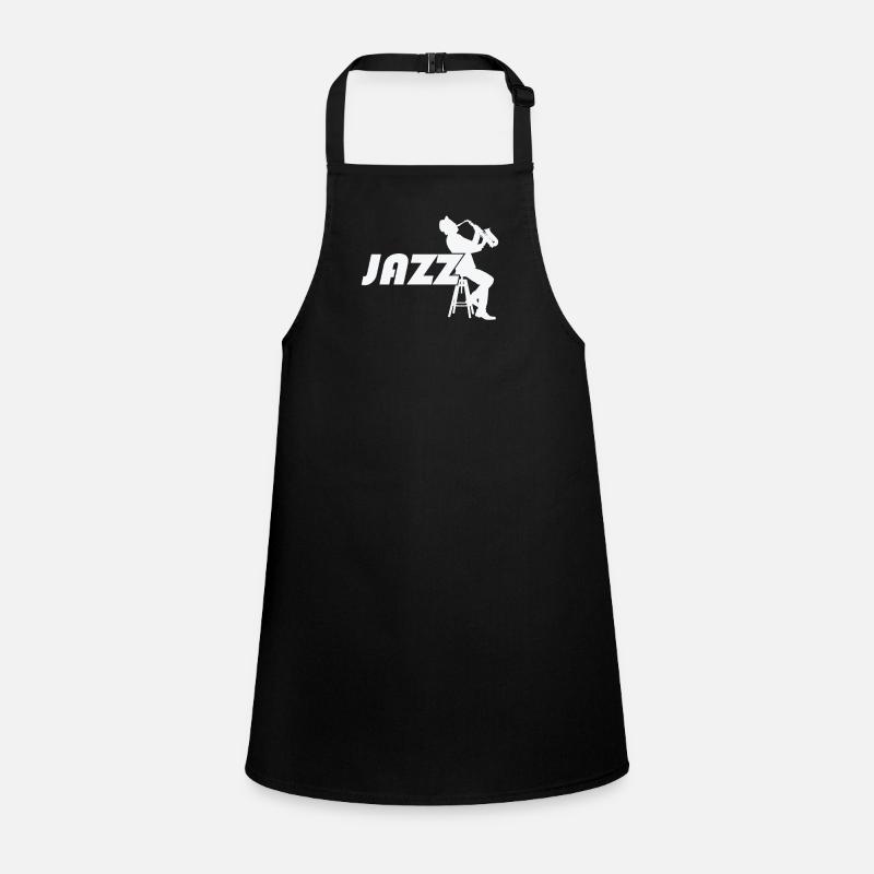 Jazz with saxophone on a bar stool Children's Apron