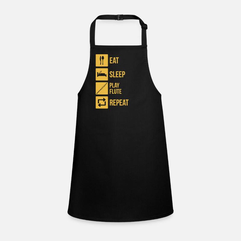 Querflöte Querflötenspieler Querflötist Schürze für Kinder