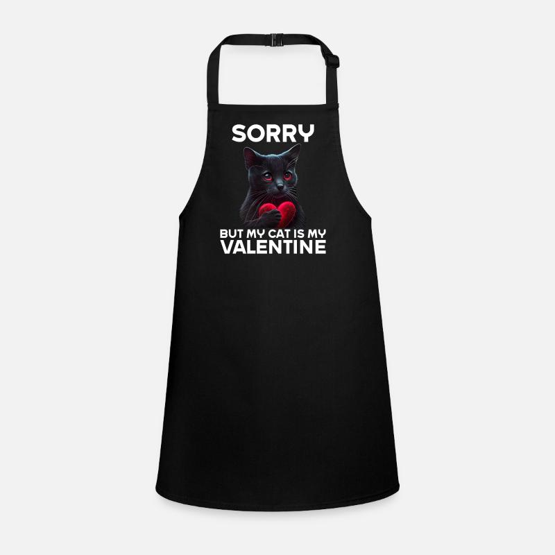 Désolé, mais mon chat est mon Valentin Tablier Enfant