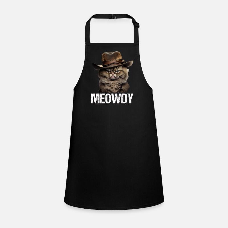 Meowdy Funny cat Meme for Cat Lovers Children's Apron