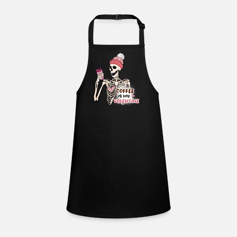 Le café est ma Saint-Valentin anti Saint-Valentin Tablier Enfant