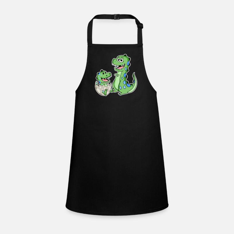 Dinosaurier mit Baby Dinosaurier Schürze für Kinder