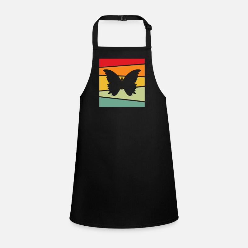 Schmetterling Retro Schürze für Kinder