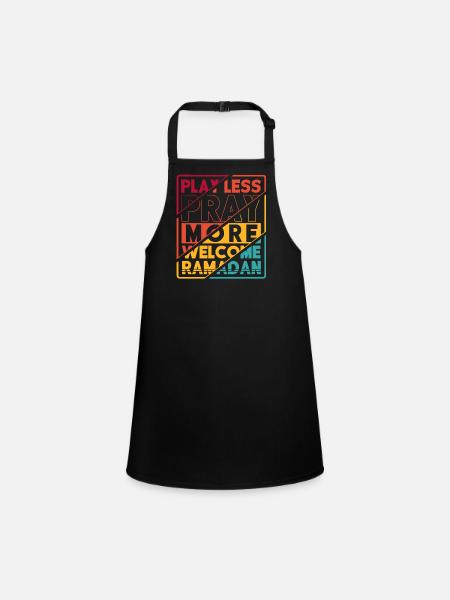 Ramadan, Ramadan gifts, Muslim holidays - Children's Apron - black - Front