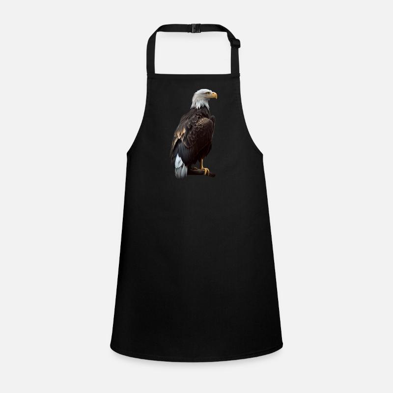 Cool polygon design with a bald eagle Children's Apron