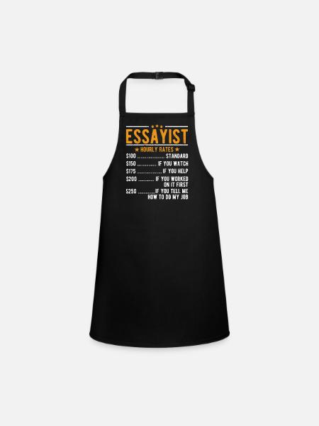 Essayiste Salaire horaire - Tablier Enfant - noir - Devant