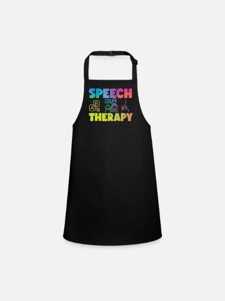 Assistant orthophoniste - Tablier Enfant - noir - Devant