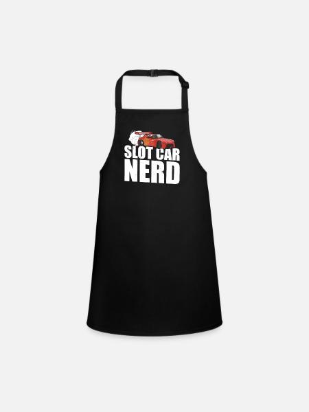 RC Car Slot Racing Slot Car Racing Slot Auto - Children's Apron - black - Front