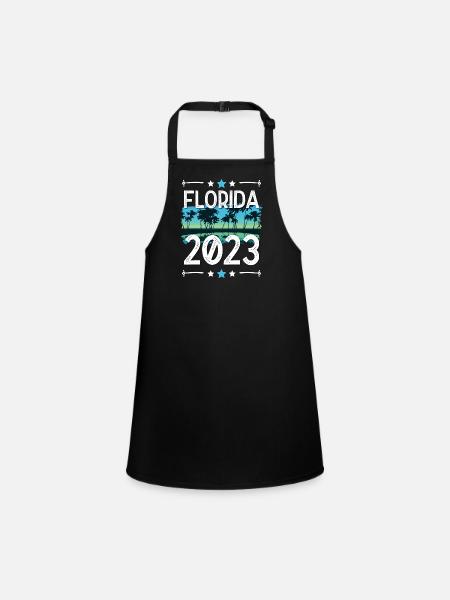 Floride 2023 - Tablier Enfant - noir - Devant