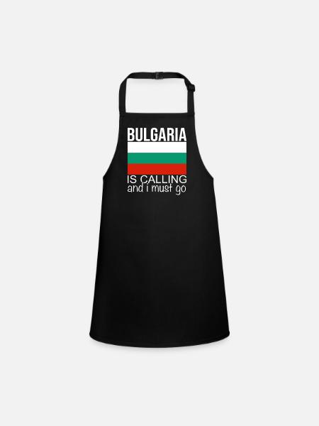 Bulgarie - Tablier Enfant - noir - Devant