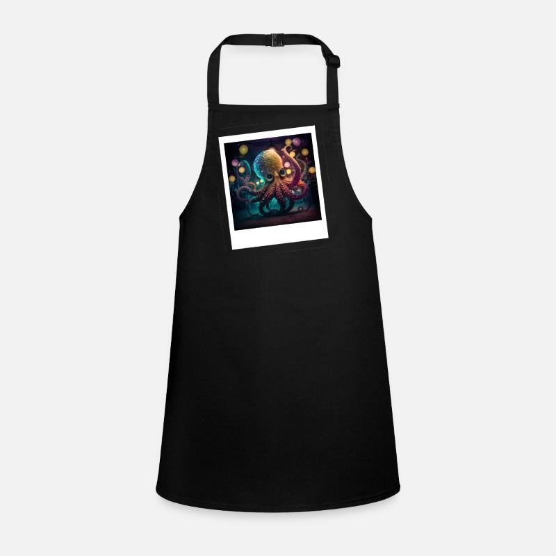 Octopus Octopus Neon dancing in the night Children's Apron