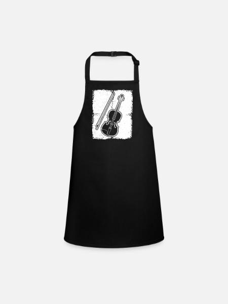 Violin Violinist Violinist - Children's Apron - black - Front