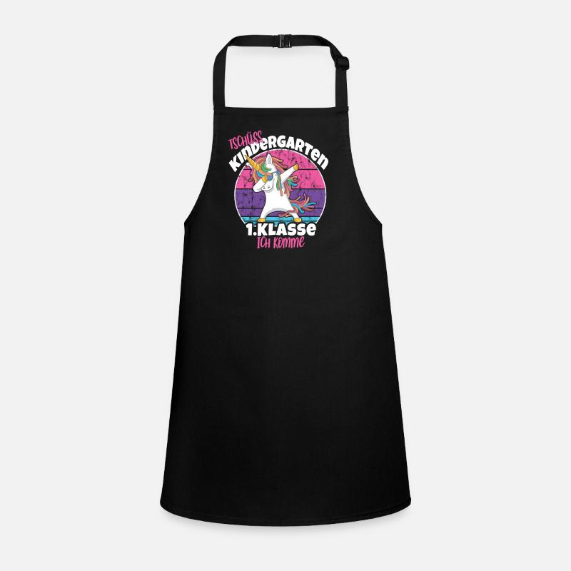 Tschüss Kindergarten erste Klasse ich komme Schürze für Kinder