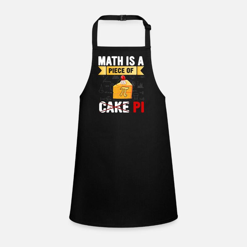 Math Pie Cake Illustration Children's Apron
