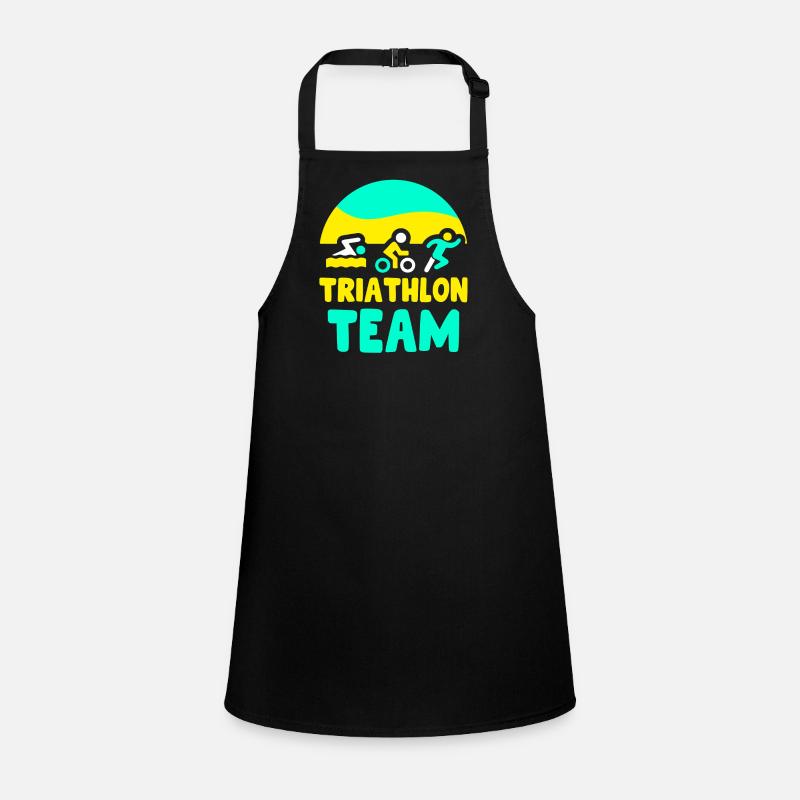 Triathlète de l’équipe de triathlon Triathlète de triathlon Tablier Enfant