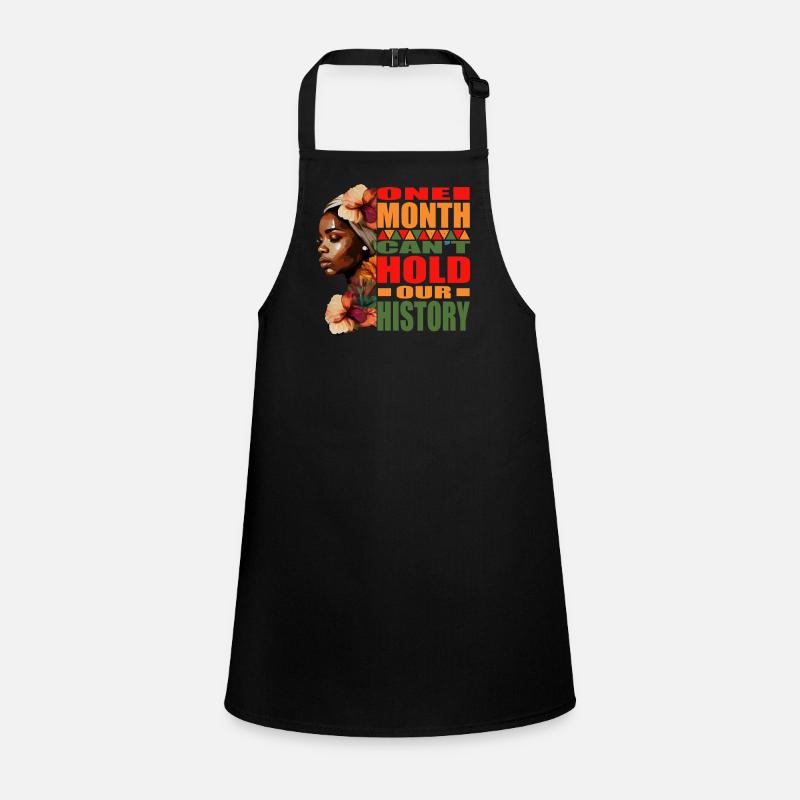 BLM One Month Can't Hold Our History Children's Apron