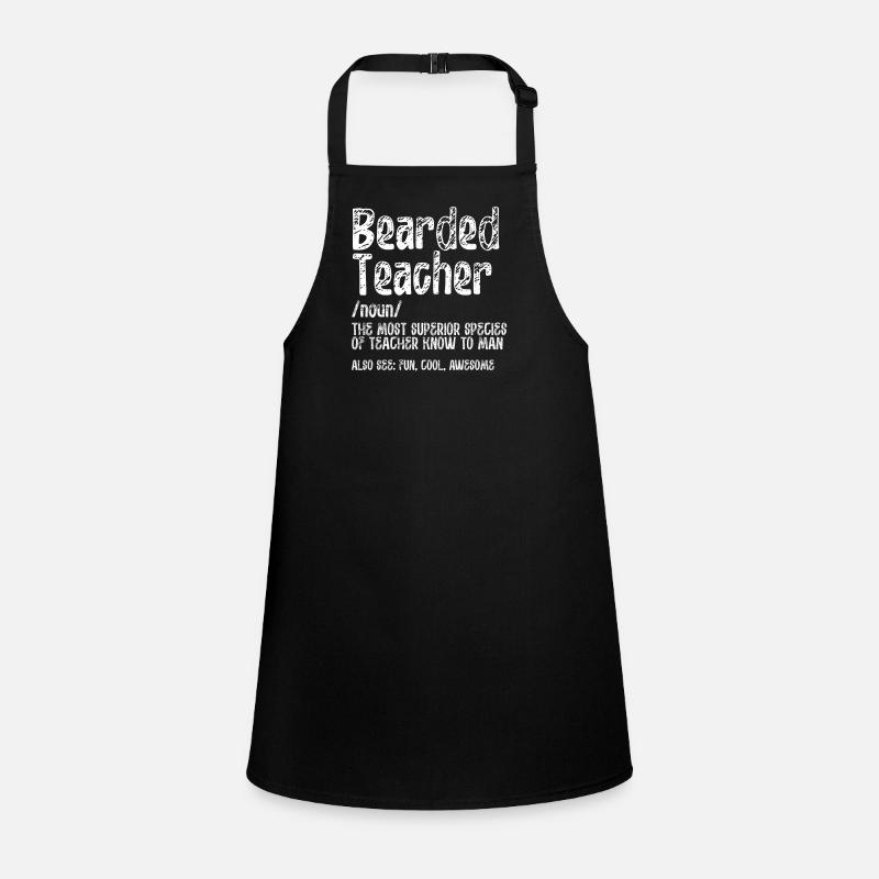 Bärtiger Lehrer Schürze für Kinder
