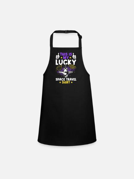 Aerospace Space Travel - Solar System Space Explor - Children's Apron - black - Front