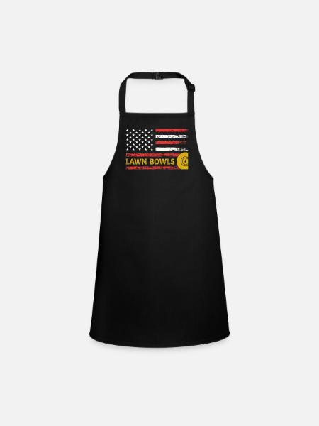 Lawn Balls American Precision Sports - Children's Apron - black - Front