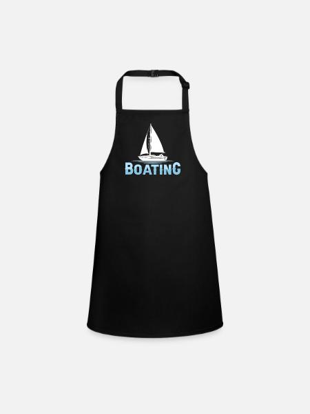 Bootfahren Yacht Segelboot Boot Schiff - Schürze für Kinder - Schwarz - Vorne