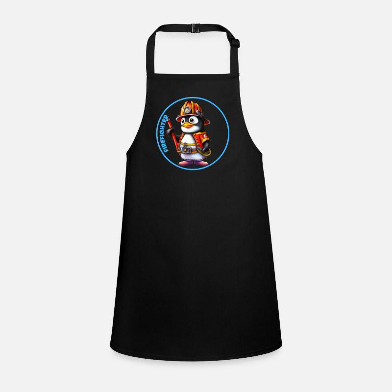 Firefighter, sweet penguin Children's Apron