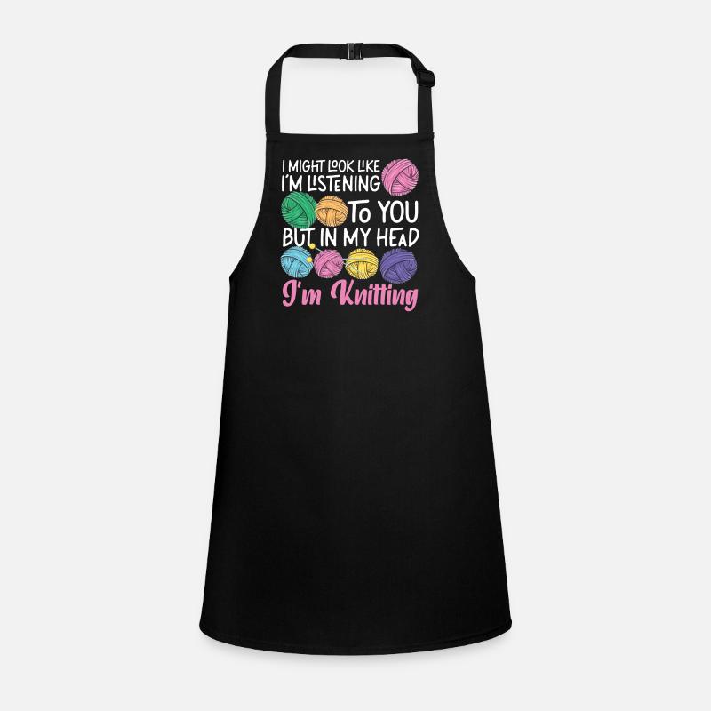Knitting Knitter I Might Look Like Children's Apron