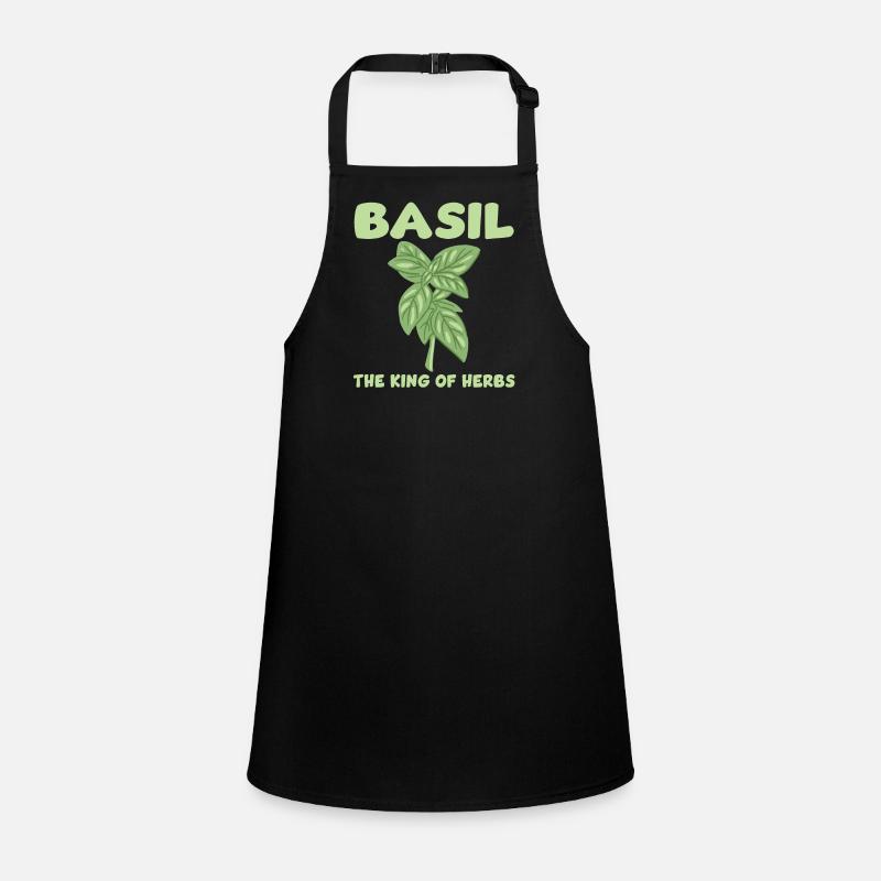 Basil King of Herbs Children's Apron