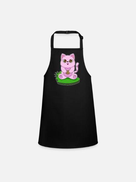 Chat Cookie - Tablier Enfant - noir - Devant