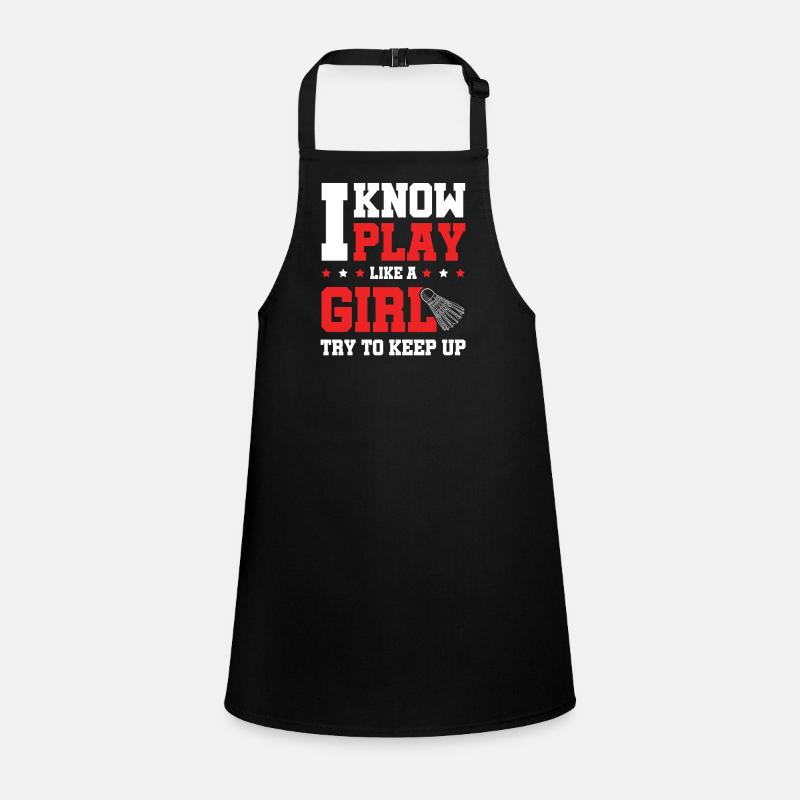 badminton mädchen Schürze für Kinder