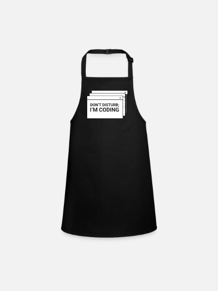 N’interférez pas avec moi pour programmer le codage du codeur - Tablier Enfant - noir - Devant