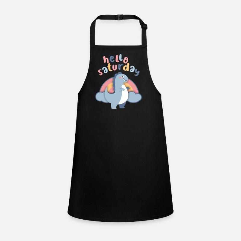 Kawaii dinosaurs. Rainbow, Hello-Saturday Children's Apron