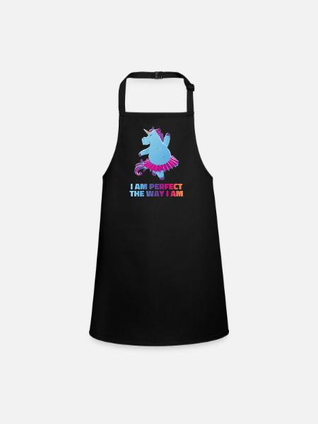 Unicorn Perfect - Children's Apron - black