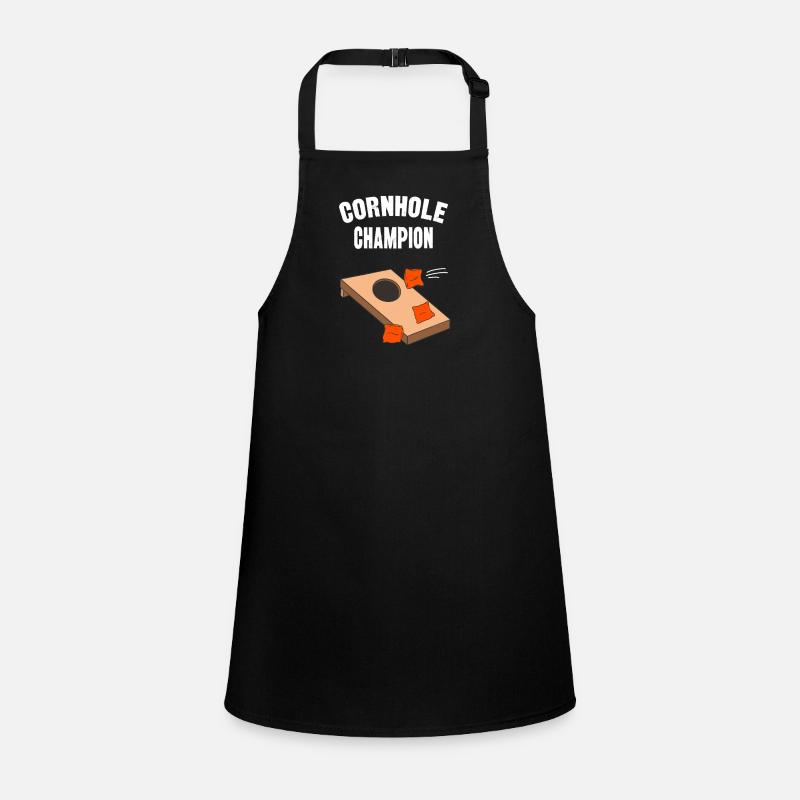 Cornhole Champion Lustiges Sackloch Bean Bag Spiel Schürze für Kinder