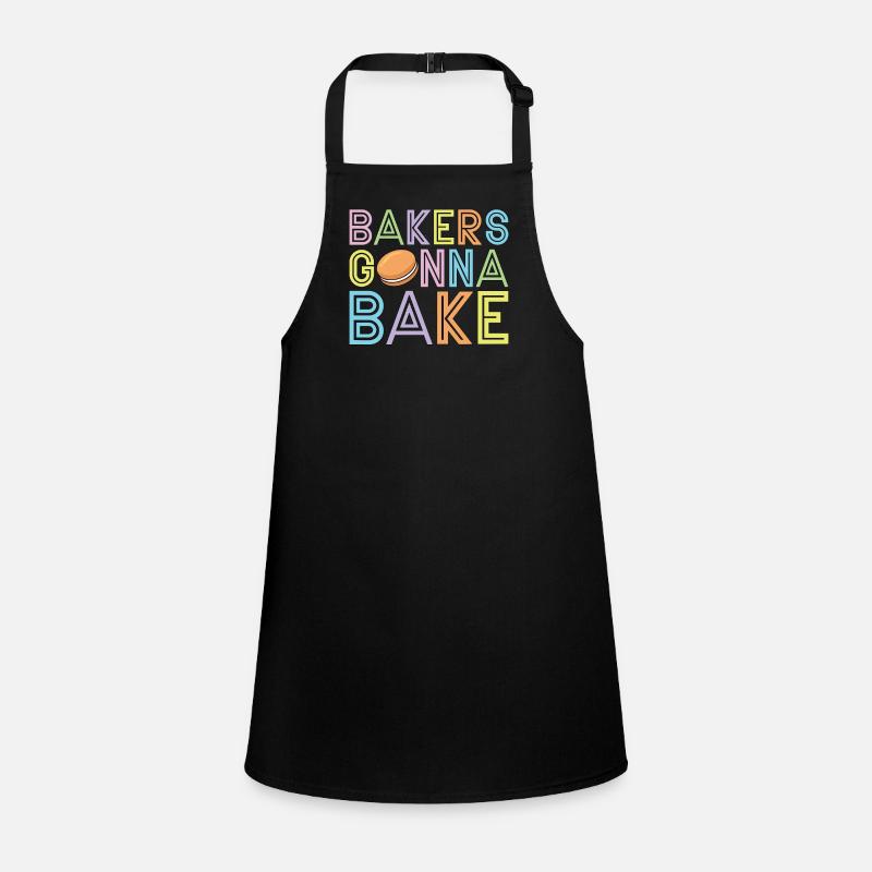 Les boulangers macarons vont à Baker Retro Sweets Cooking Tablier Enfant