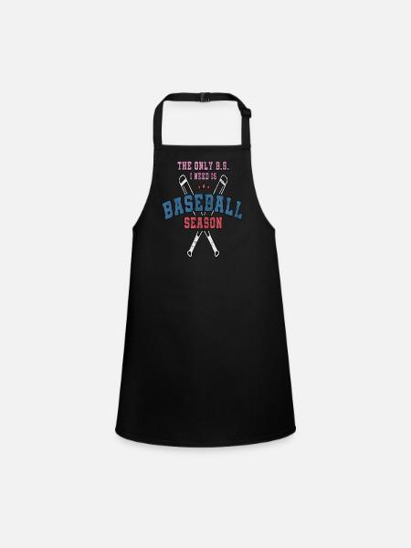 Le seul B.S. J’ai besoin est saison de baseball baseball - Tablier Enfant - noir - Devant