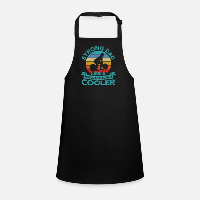 Strong dad like a normal daddy, but cooler Children's Apron