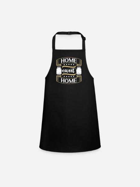 Canning Home Sweet Home Conservation Food Canner - Tablier Enfant - noir - Devant