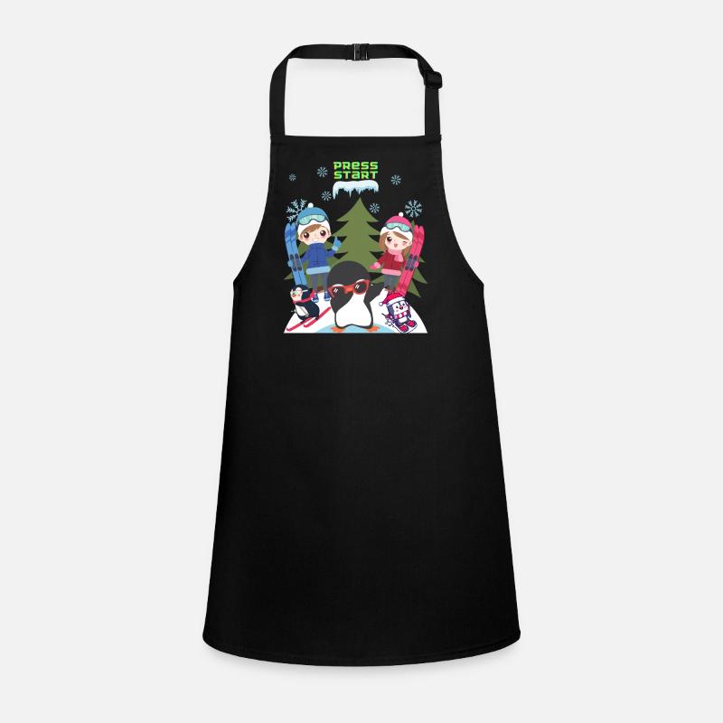 Dab pingouin et amis, Press start, Cadeaux enfants Tablier Enfant