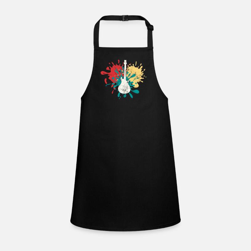 Rock Guitar Silhouette Children's Apron
