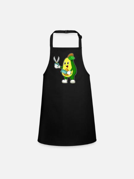Peigne ciseaux de coiffeur avocat - Tablier Enfant - noir - Devant